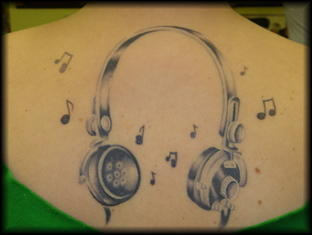 DJ Headphone Tat